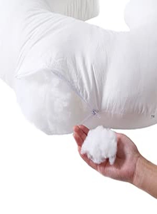 QUENESS Nursing Pillow and Positioner, Breastfeeding, Bottle Feeding, Baby Sitting Support, Tummy Time Support for Baby Boys and Girls, Propping Baby Pillow (Naked Pillow) - Image 2